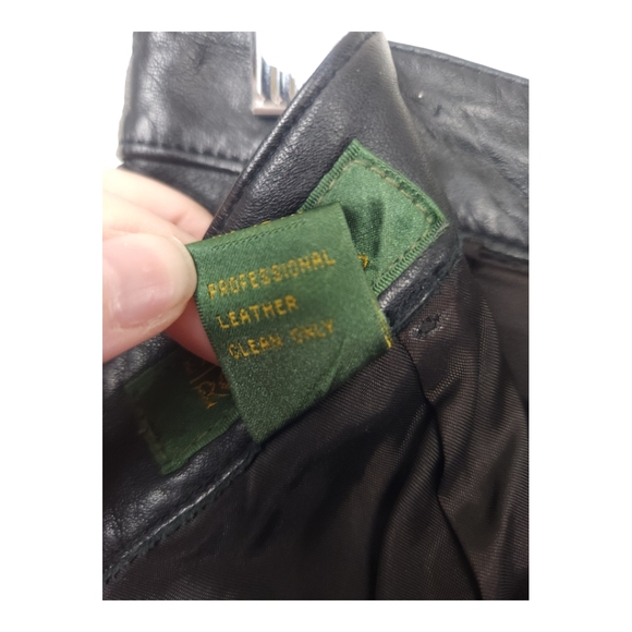 Vintage Genuine Nappa Leather Mini Skirt Robinsons - Picture 4 of 7